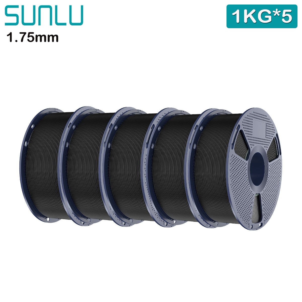 SUNLU 3KG/5KG/10KG PLA+2.0 3D Printer Filament 1.75MM PLA+ Upgrade Multicolors