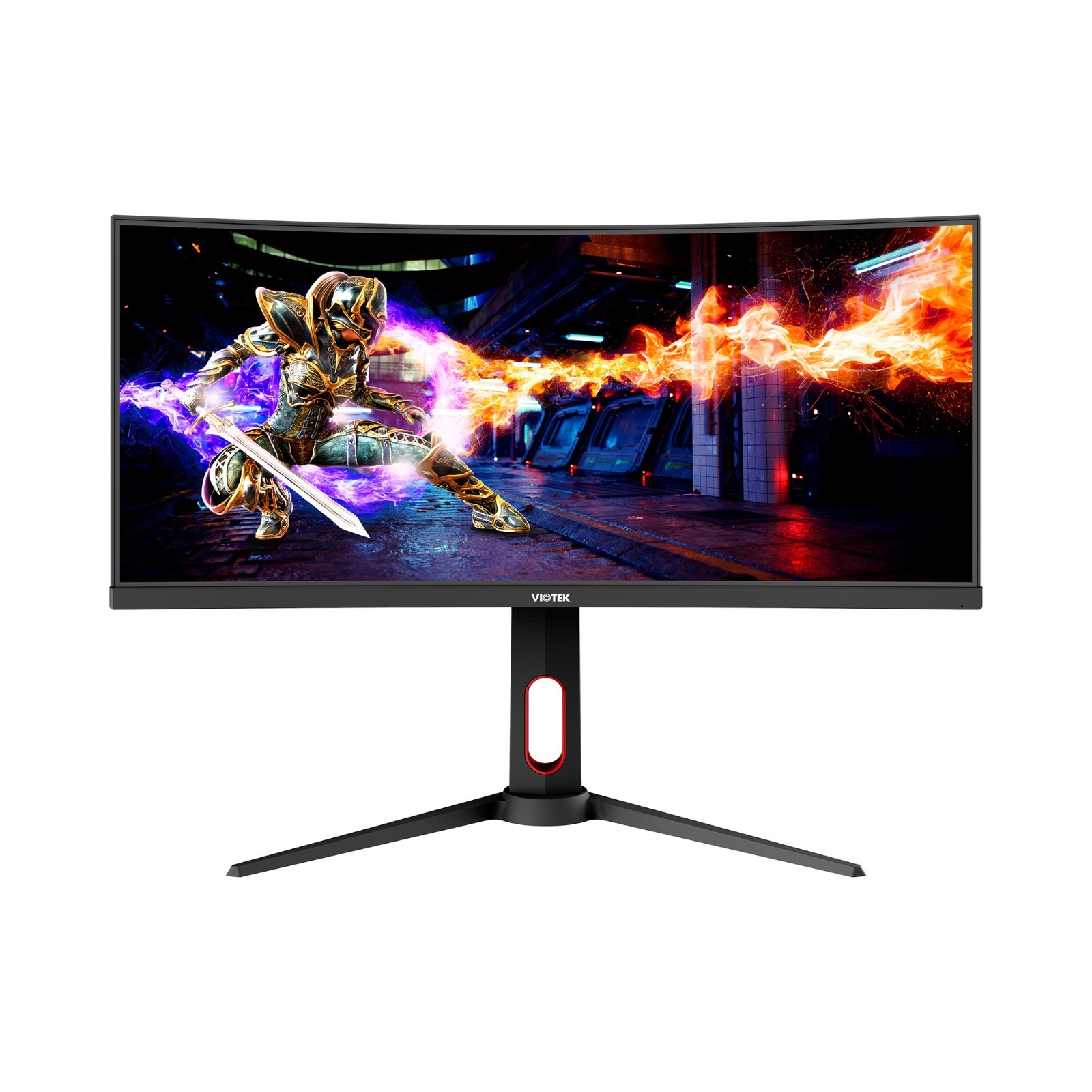 Viotek 30 in Curved Ultrawide Monitor 21:9 Aspect Ratio, Black