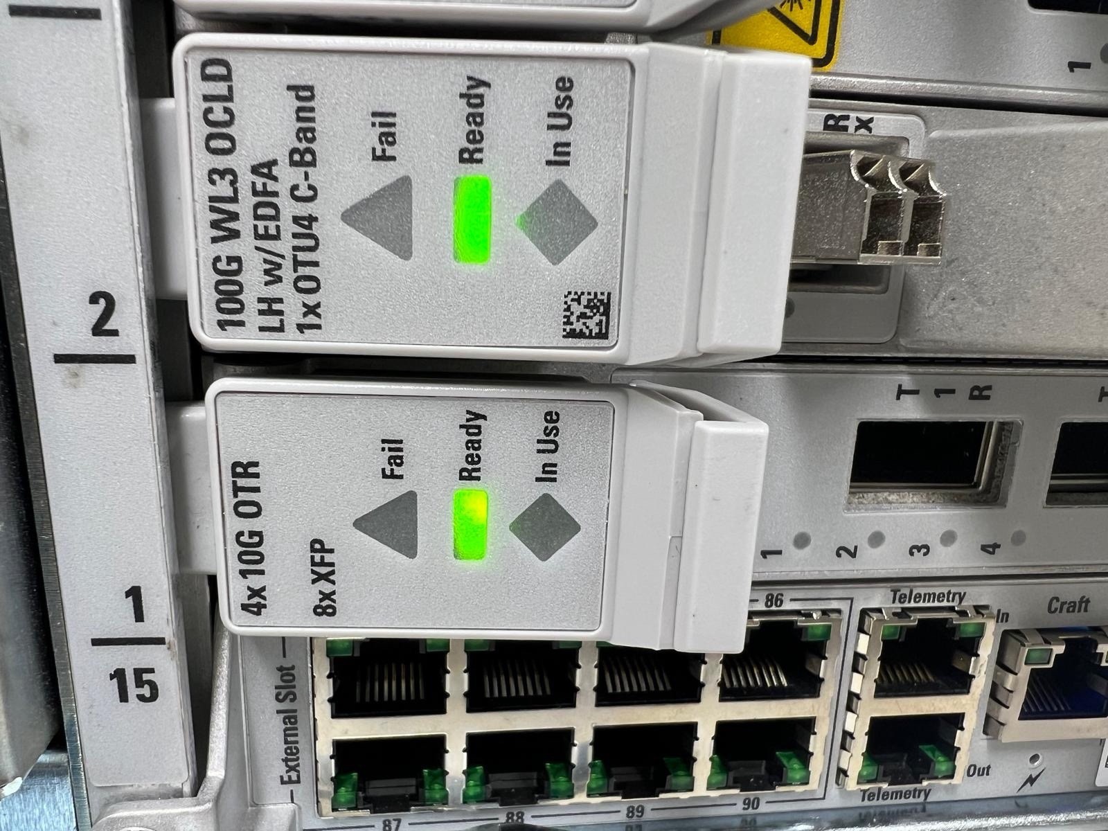 CIENA NTK539UB EDC100G WL3 OCLD LH 1XOTU4 C-BAND CIRCUIT PACK WOTRCPDFAA TESTED