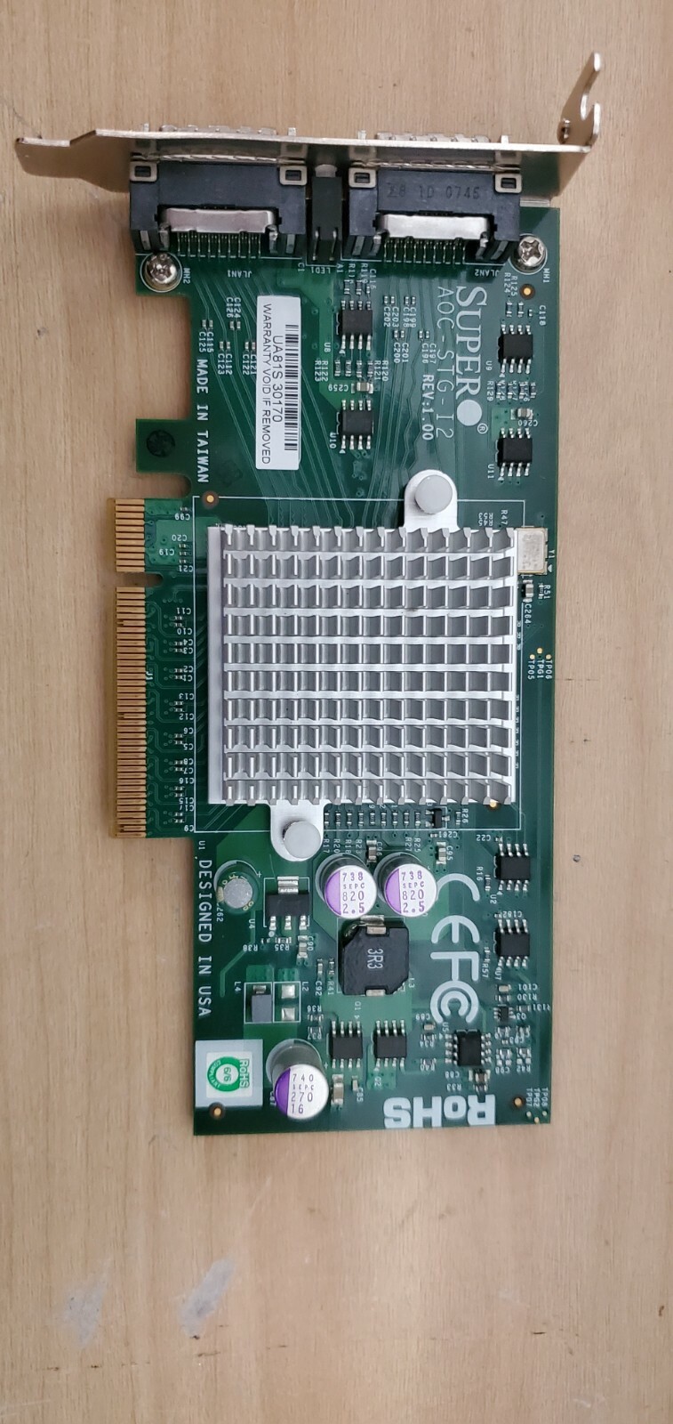 SuperMicro AOC-STG-I2 2-port 10G CX4 Ethernet 