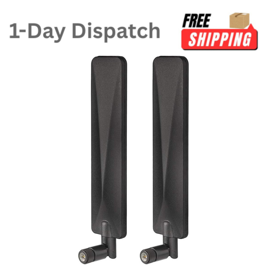 Bingfu SMA 4G LTE Cellular Antenna 2 Pack for Trail Camera Router 9dBi