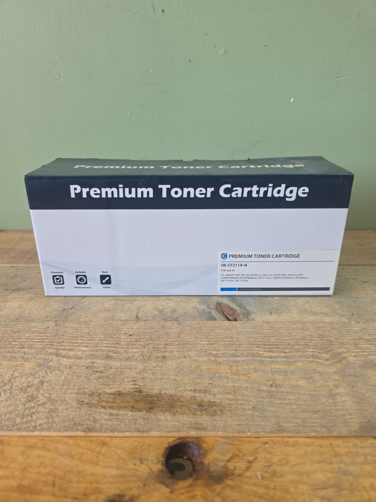 NEW Premium Cyan Non-OEM Toner Cartridge HE-CF211A-N