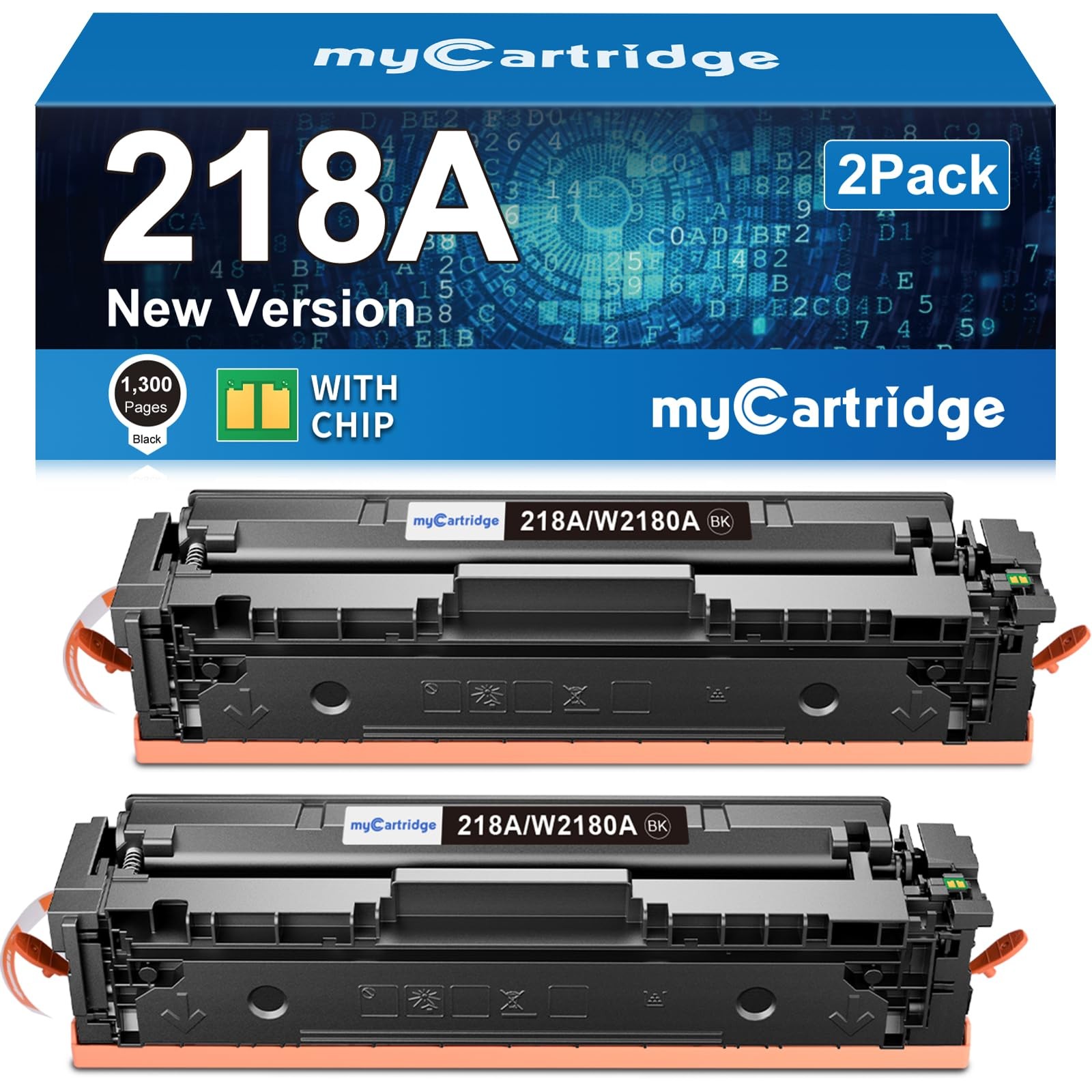 myCartridge 218A Black Toner Cartridges 2 Pack HP 218A 218X 3301fdw 3301sdw