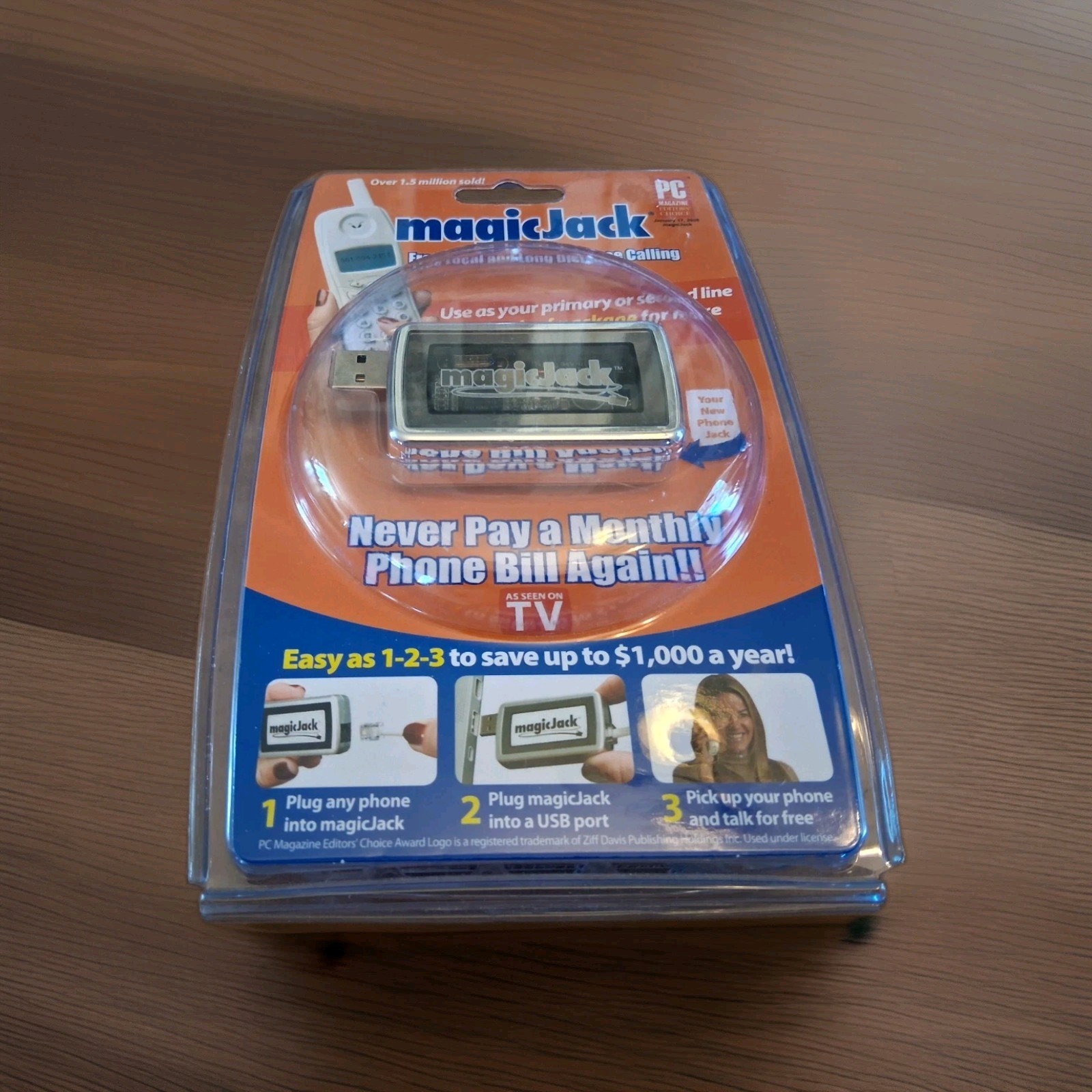 MagicJack USB Phone System As Seen On TV Free Local & Long Distance Calling NEW