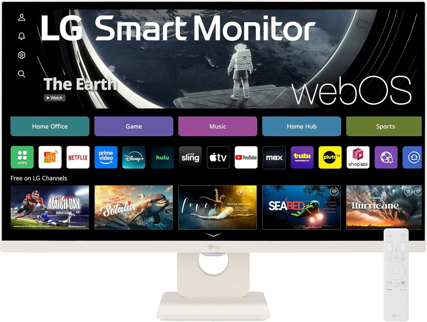 LG 27SR50F-W Smart Monitor 27-Inch FHD IPS Display Built-in Speakers NEW