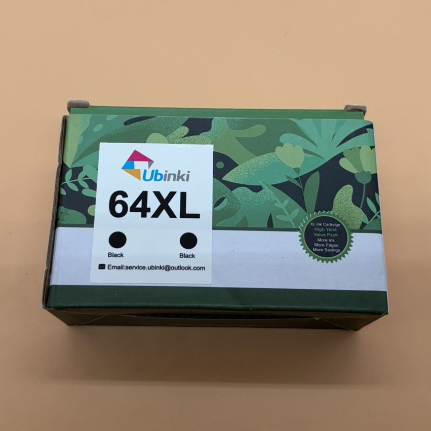 Uubinki 64XL Black Compatible Ink Cartridge for HP Inkjet Printers