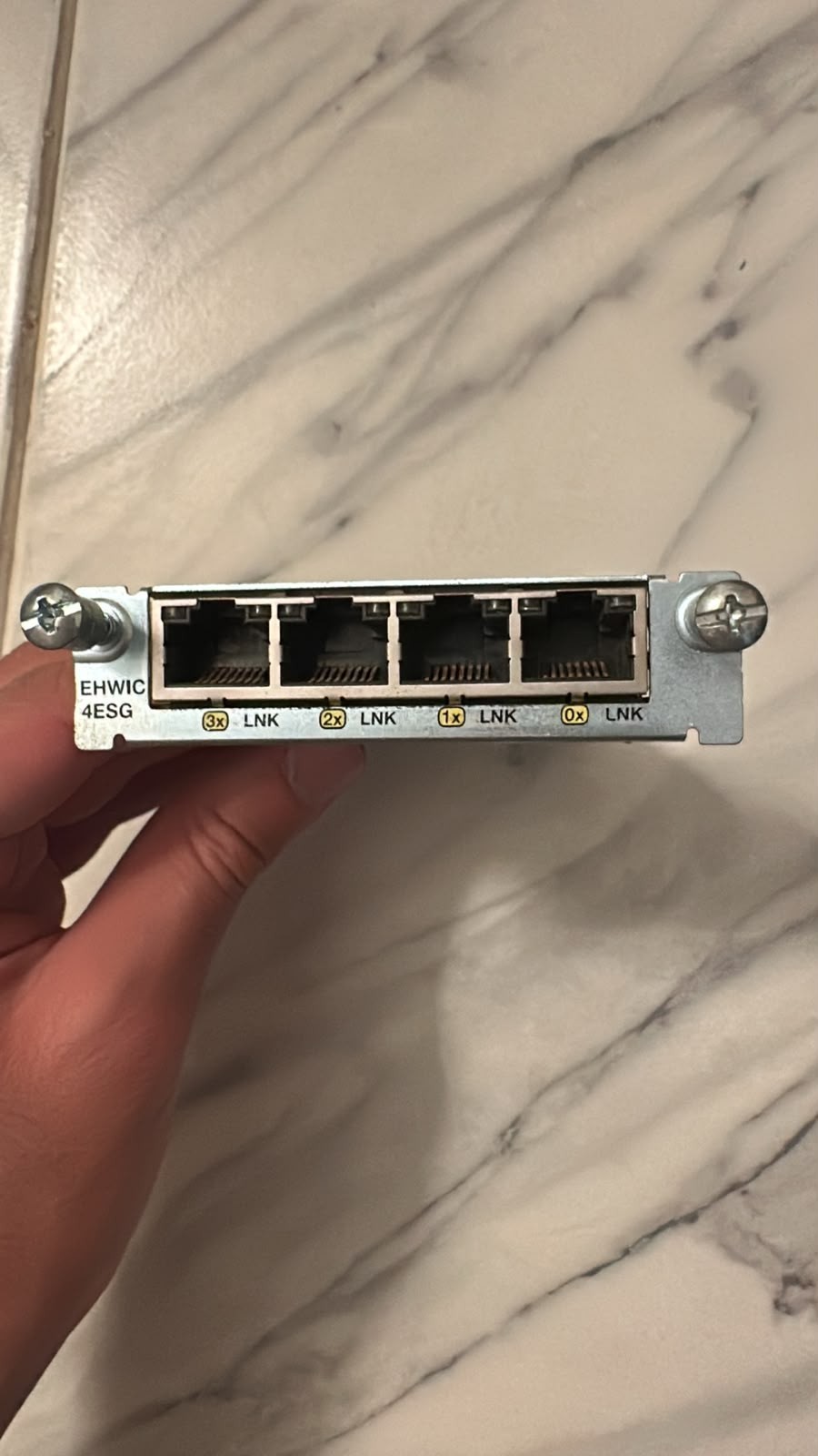 Cisco EHWIC-4ESG 4-Port Gigabit Ethernet Switch Module 74-7105-01 E0 Used workin