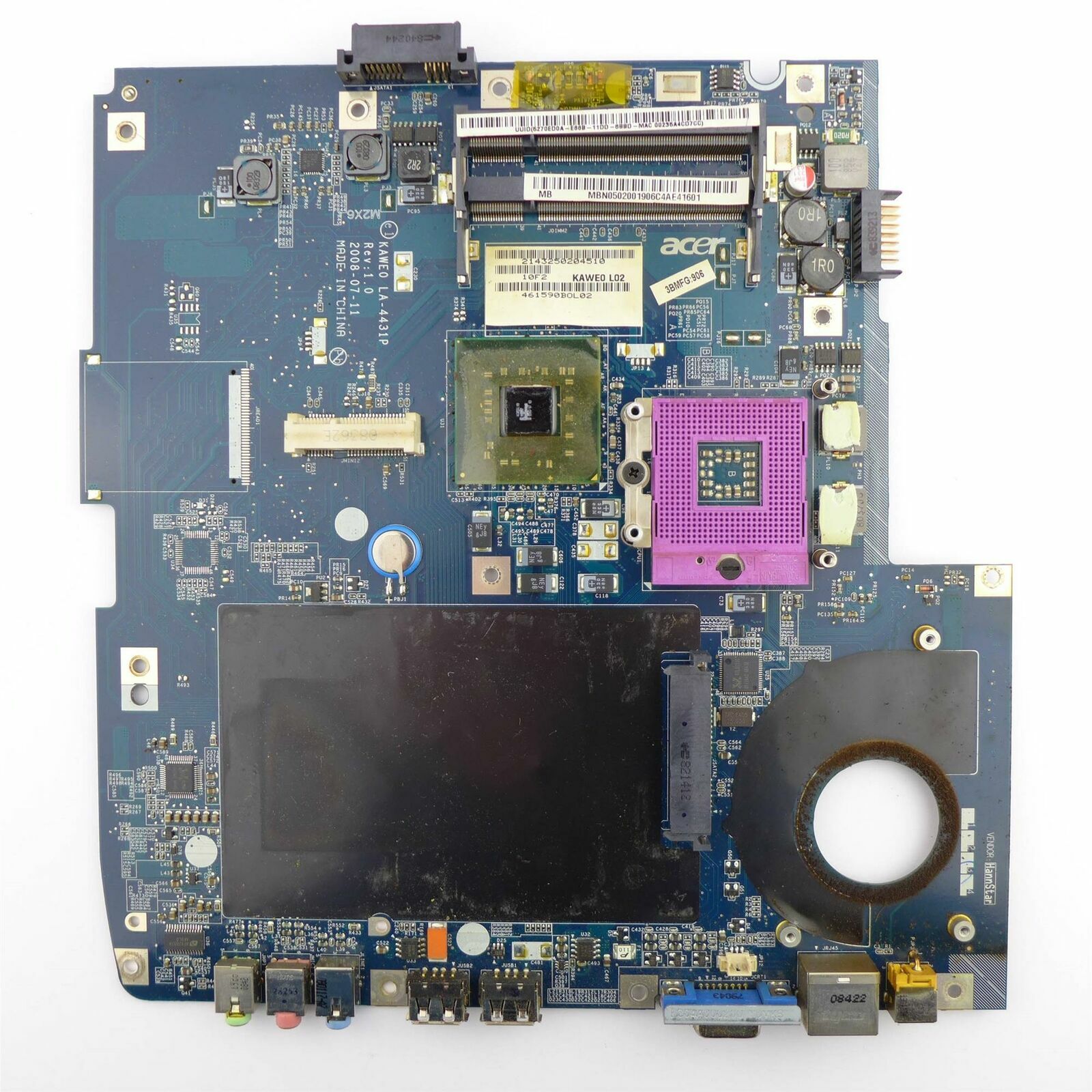 MOTHERBOARD MOTHERBOARD for eMachines E520 Series - KAWE0 L02 - INTEL