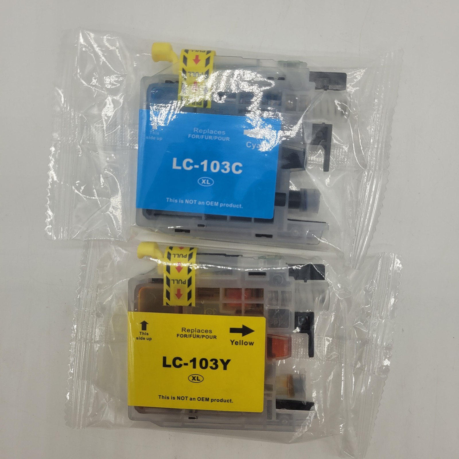 Brother LC103Y & LC103C GPC Image High-Yield Ink Yellow & Cyan 2 Pack