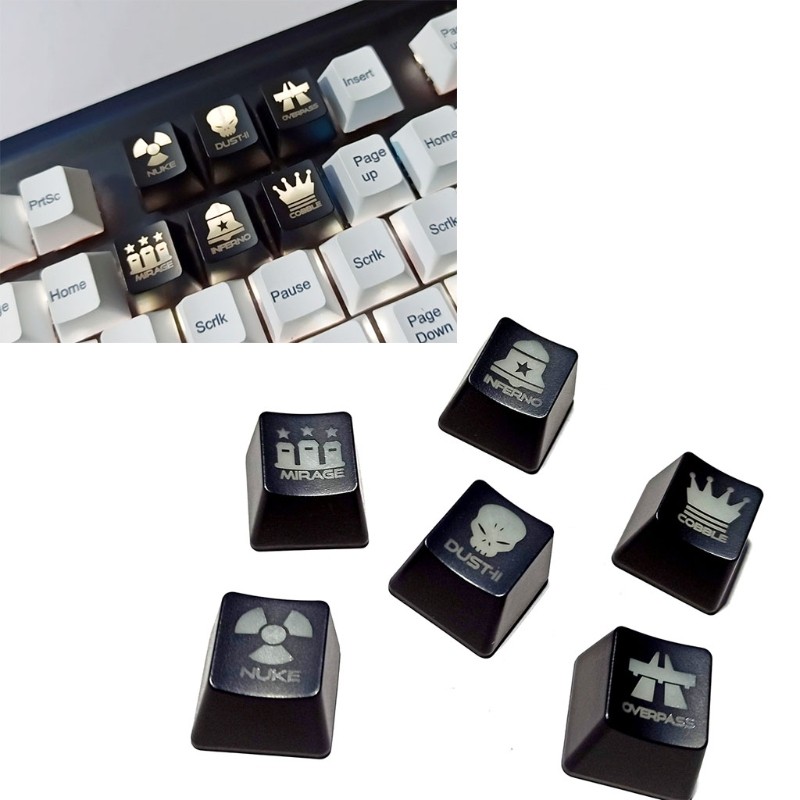 ABS Backlit Mechanical Keyboard Keycap R4 Personality Height Translucent for Key