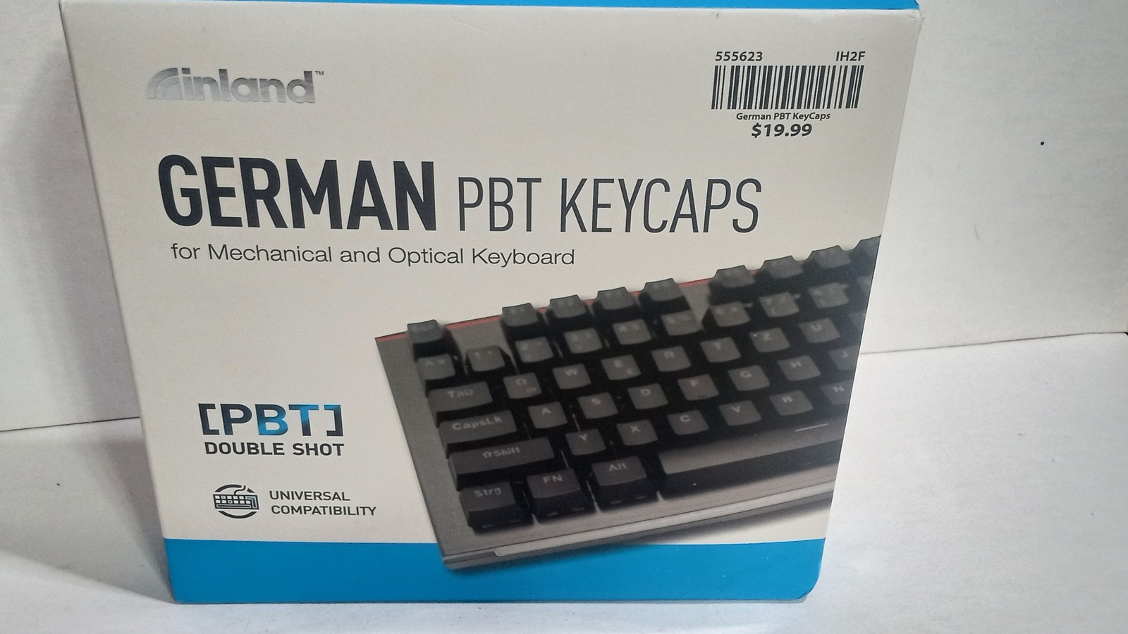 inland German PBT Double Shot Keycaps 108-Key UK(ISO) for Mechanical Keyboard