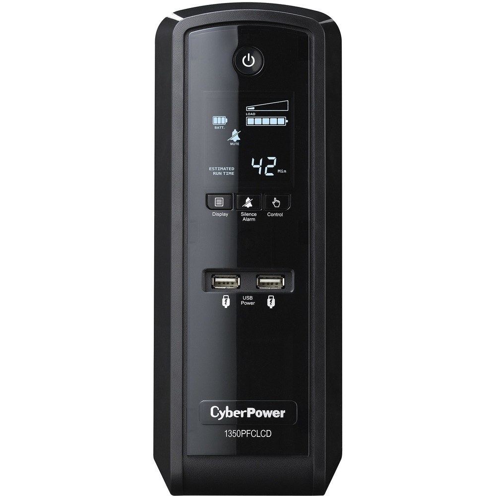 Cyberpower Cp1350Pfclcd Pure Sinewave 1350Va Cp Pfc Ups 10 Out 15A Lcd Avr