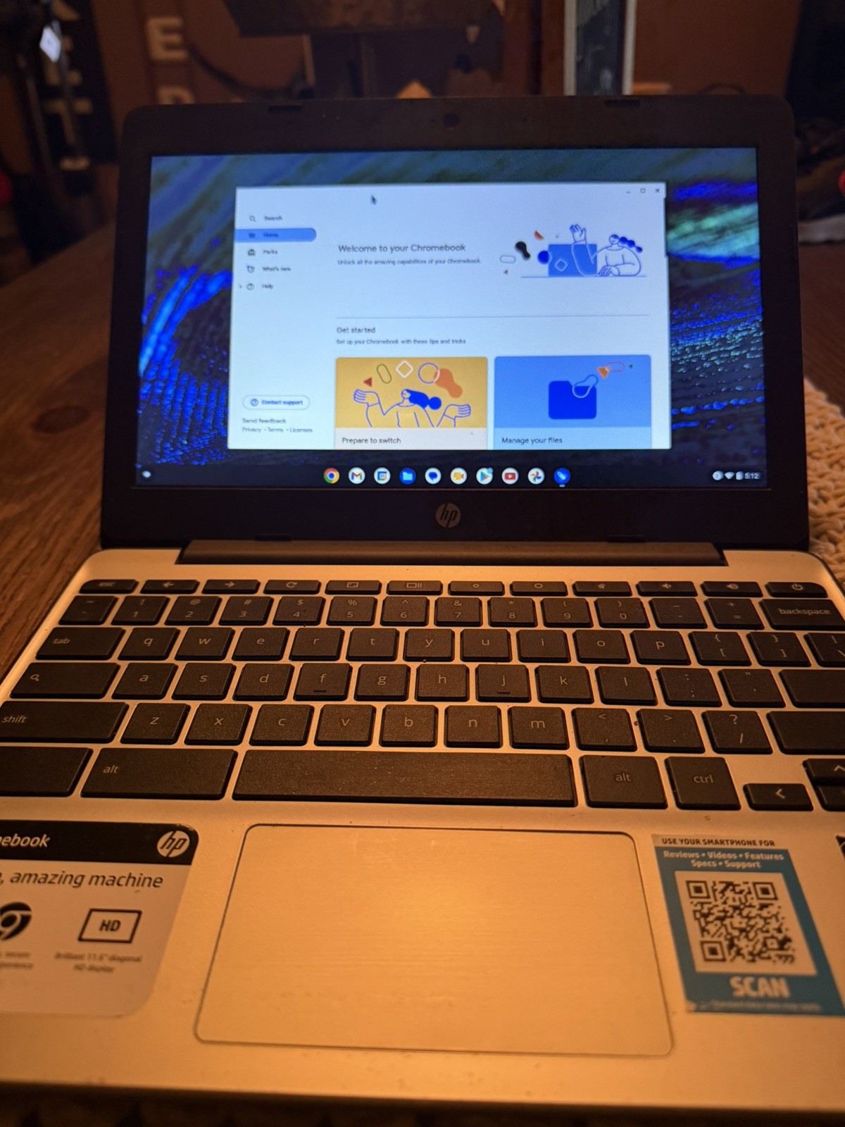 Genuine HP Chromebook 11.6" 11-V031NR 11-v Intel N3060 4/16gb 455.09701.0051 222