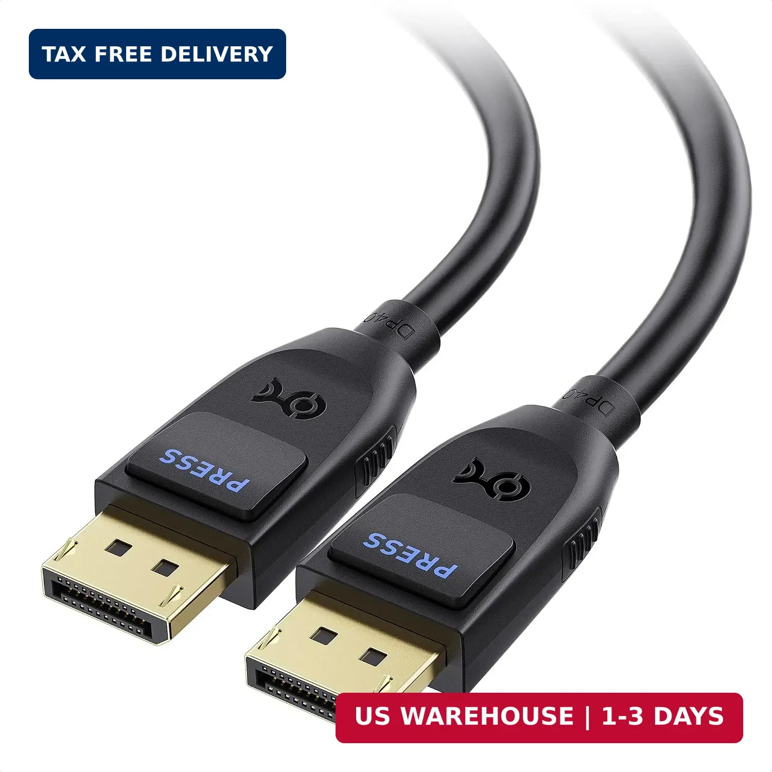 Cable Matters [VESA Certified] 40Gbps DisplayPort 2.1 Cable, 6.6ft / 2m 8K@120Hz