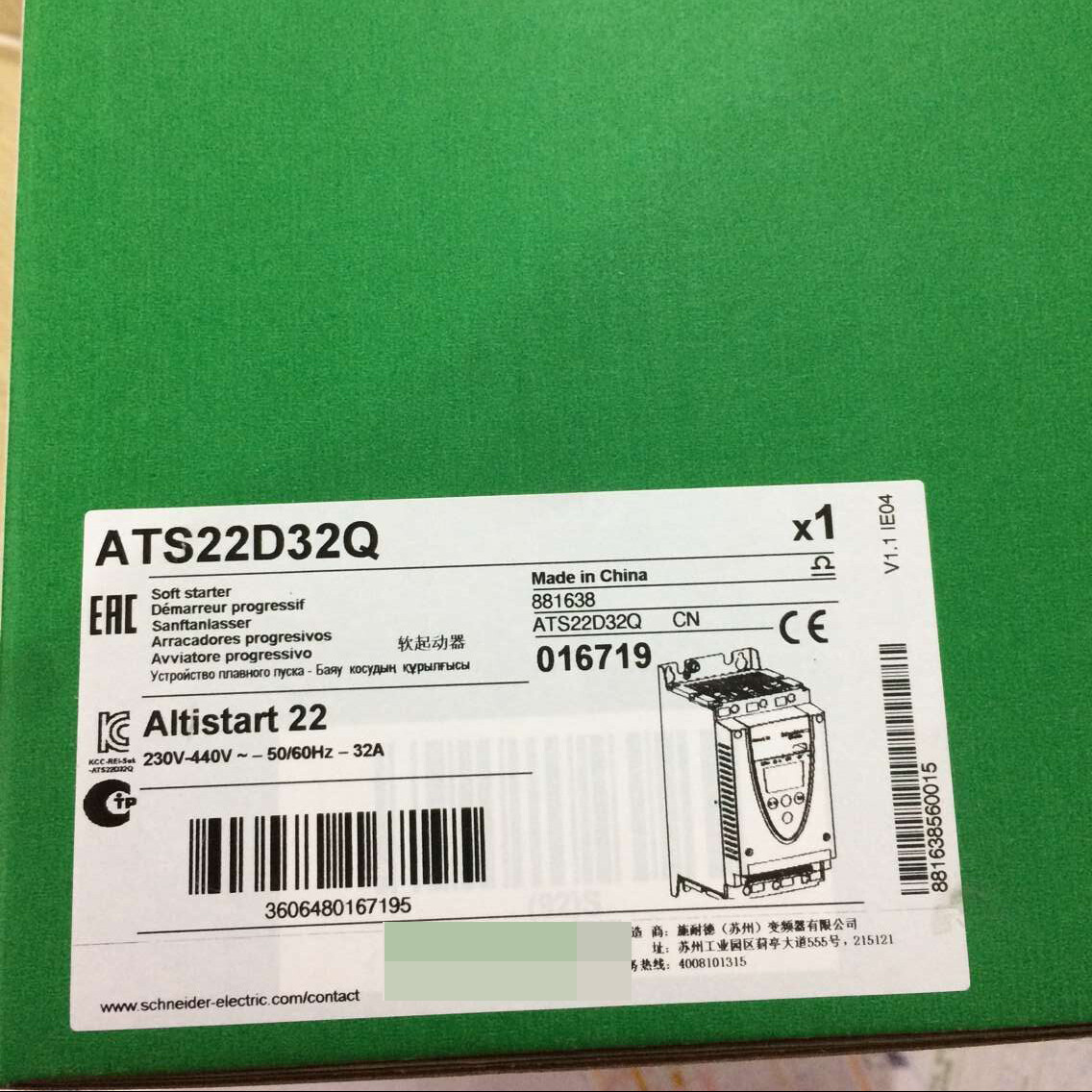 1PC Schneider Genuine ATS22D32Q Soft Starter Expedited Shipping