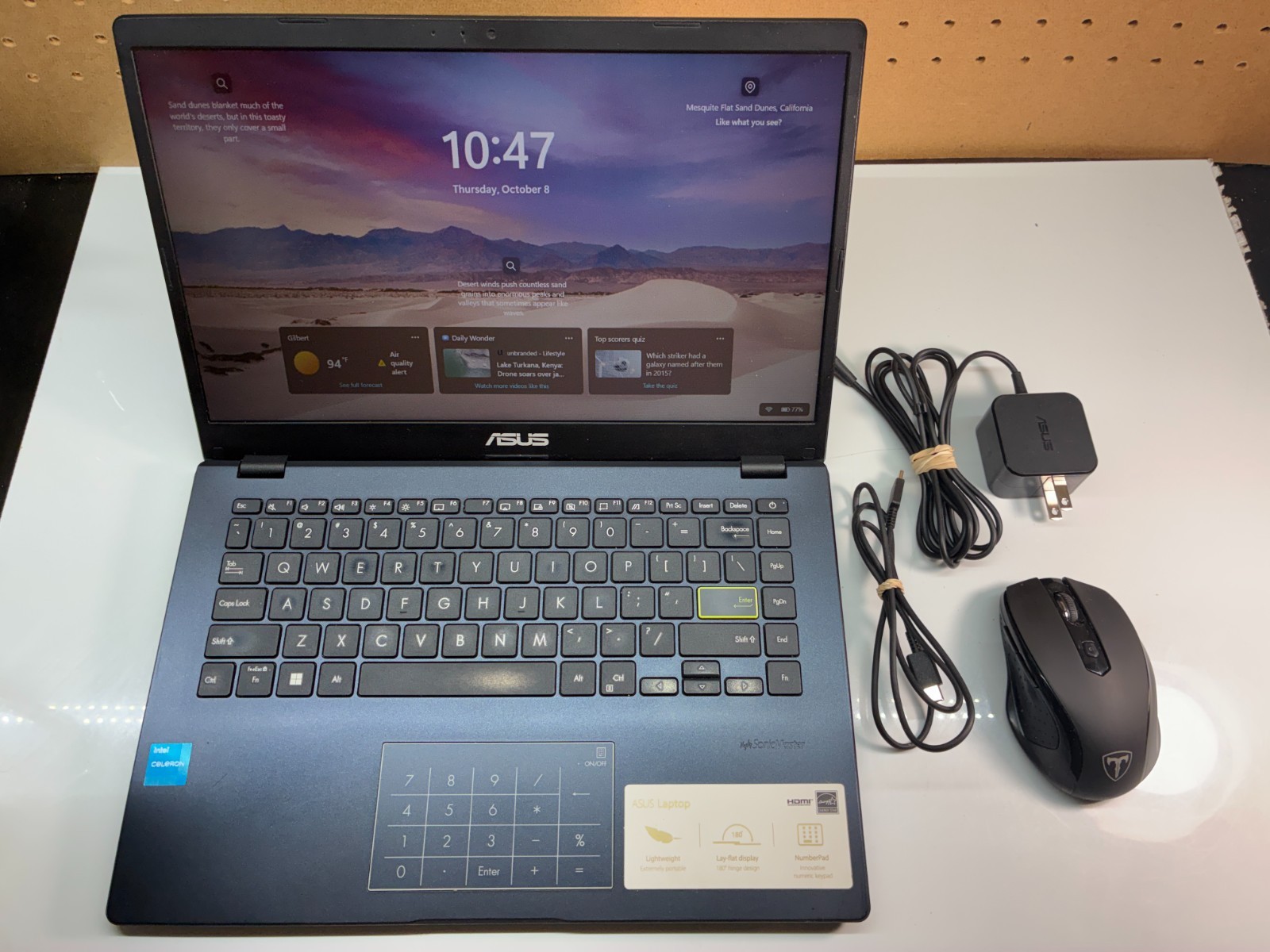 ASUS E410KA Laptop 14" 1.1Ghz Celeron N4500 UHD 128GB SSD WIN11 for Student/Work