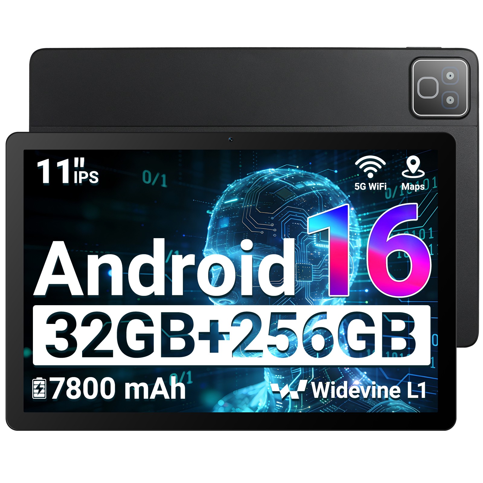 2026 NEW Tab Android 16 Tablet 11Inch 16GB+256GB 7800mAh PC 13MP Widevine L1