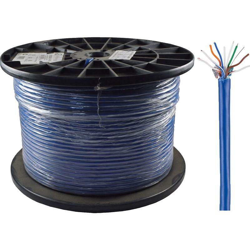 Ethereal CAT5E350-SH-B CAT5e Copper 24/4 Pair 350MHz 1000ft Shielded Blue Cable