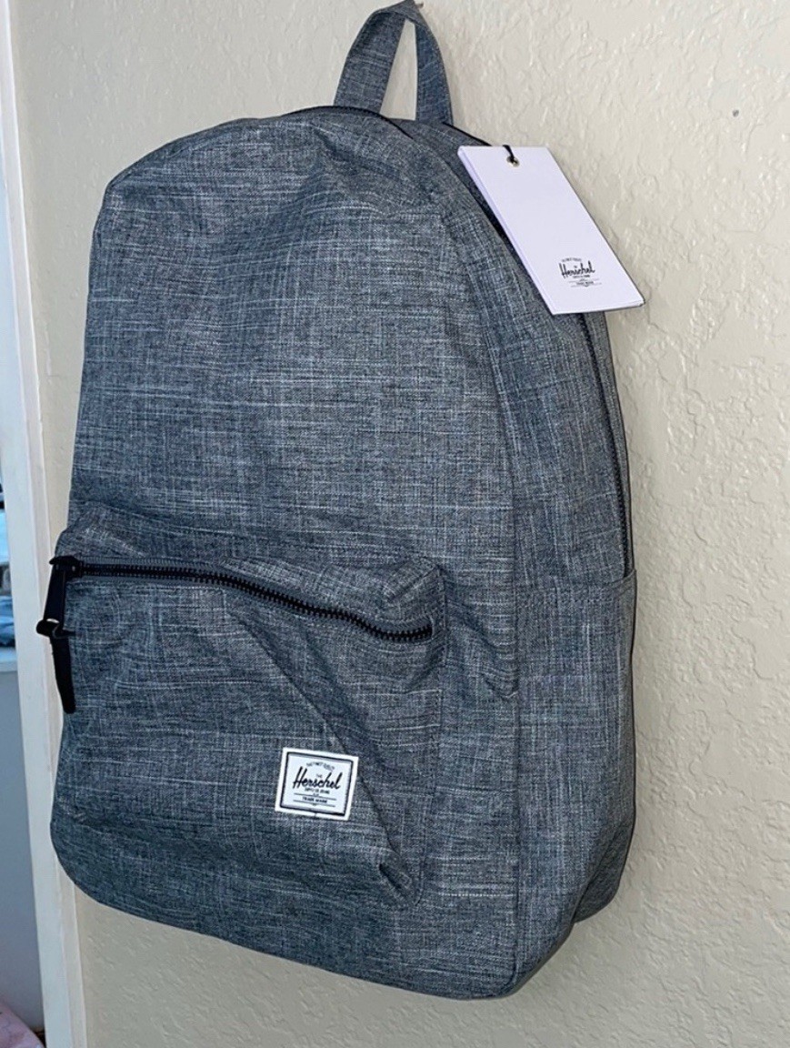 The Herschel Co Settlement 23L Backpack Gray holds 15" screen laptop iPad NEW