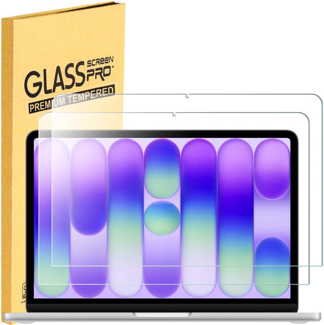 2 Pack 9H Tempered Glass Screen Protectors for MacBook Neo 13-inch A3404 2026