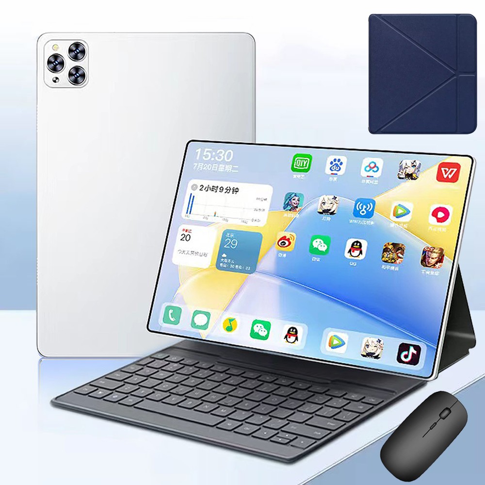10.1 in Tabletas Para Niños HD Tablet Android Pad Quad-Core Con teclado y ratón
