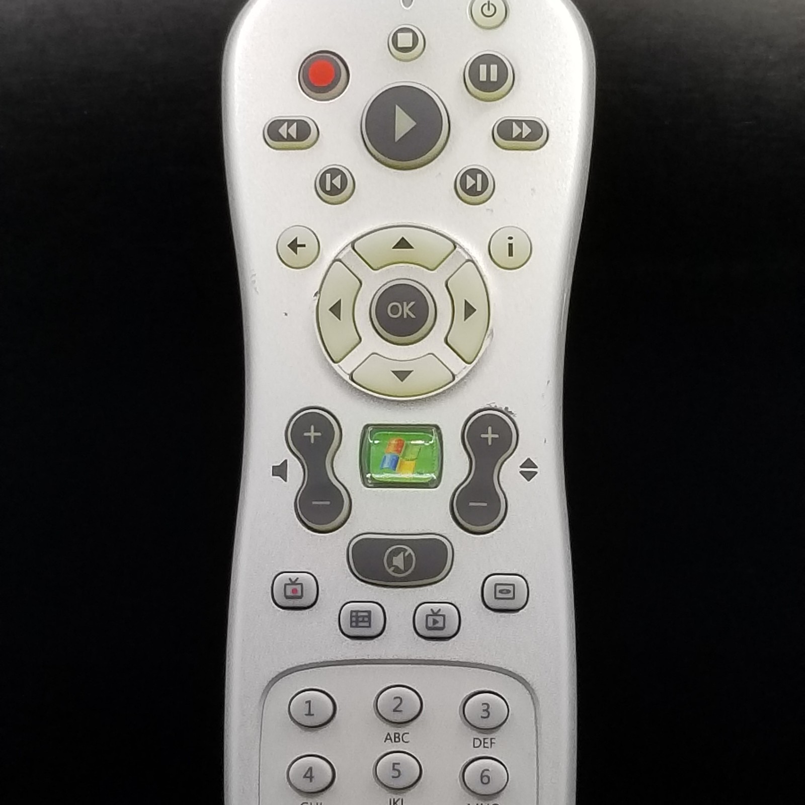 Genuine Microsoft RC1534034/00 RC6 IR Windows Media Center Remote Control Tested