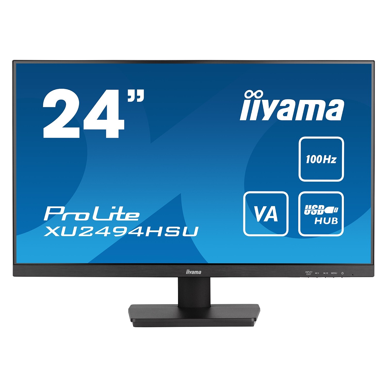 IIYAMA 24" ProLite VA FHD 100Hz 1ms Monitor 250 cd/m2 16:9 1:4000 XU2494HSU-B6