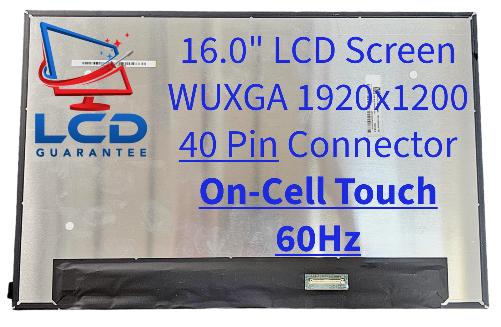 BOE NV160WUM-T03 V8.0 16" WUXGA 60Hz On-Cell Touch Laptop LCD Screen