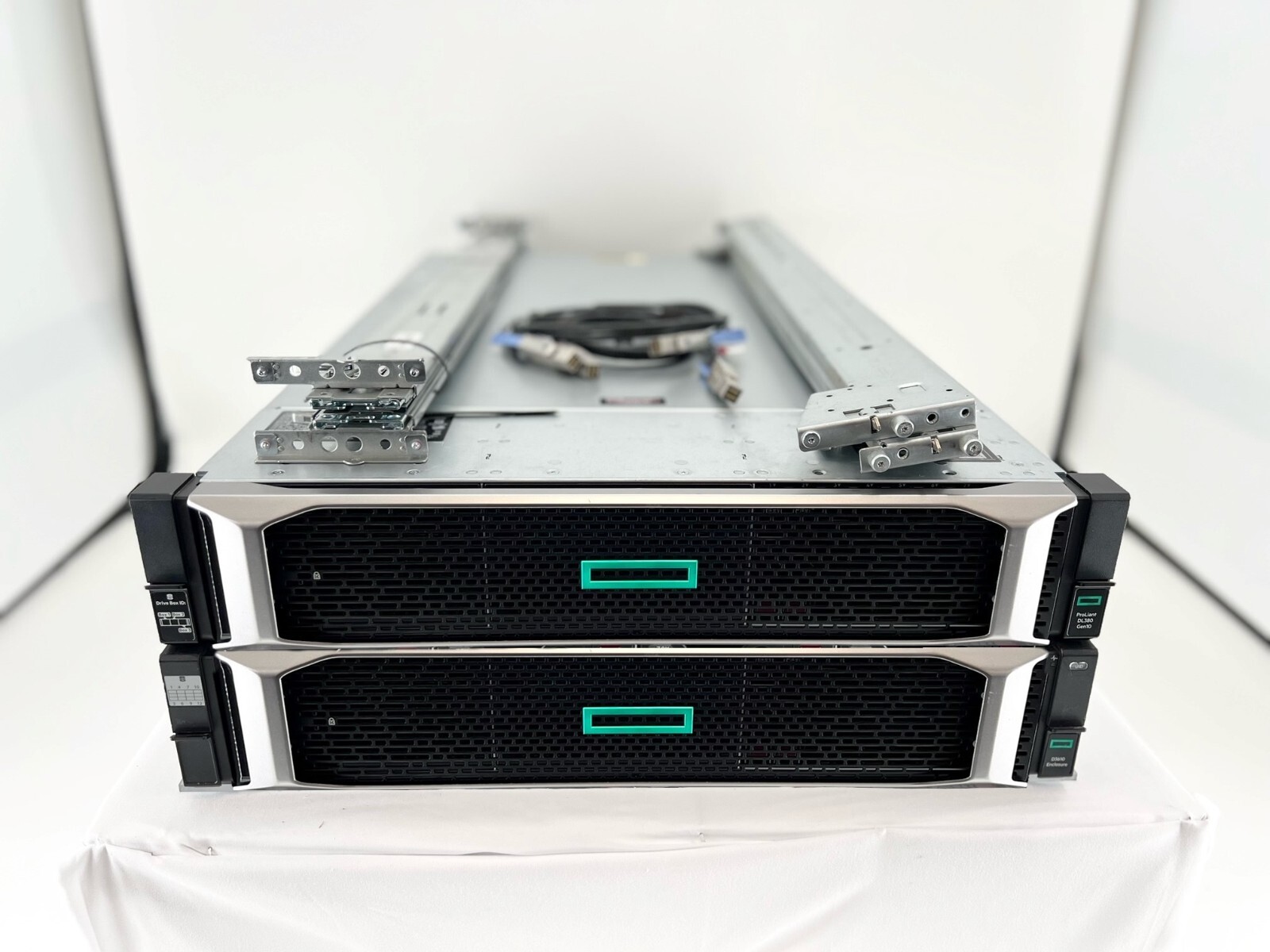 HPE DL380 Gen10 16-Cores 384GB RAM & HPE D3610 48TB HDD DAS Storage Solution