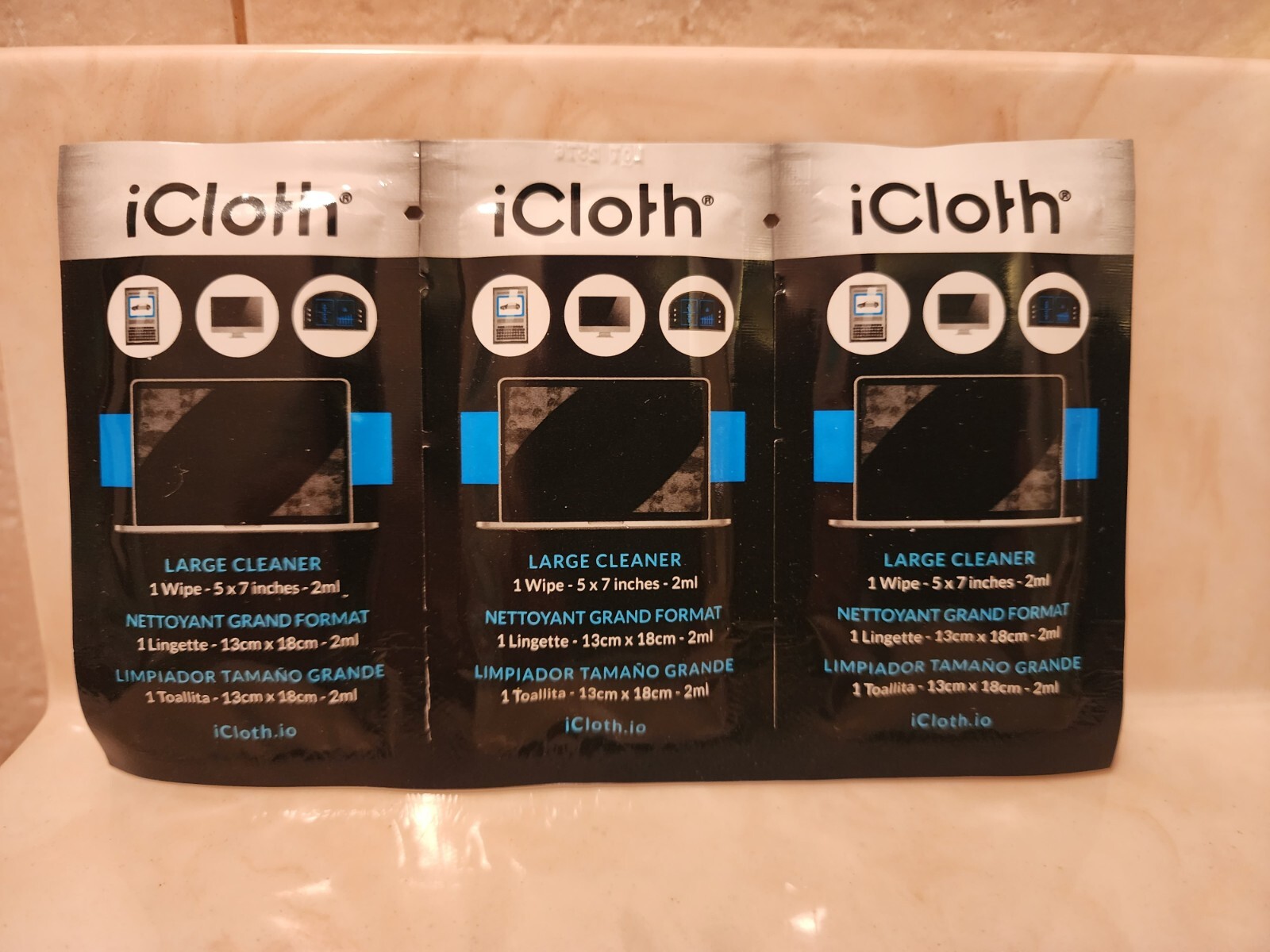 iCloth Screen Cleaning Wipes 3 Pack - 