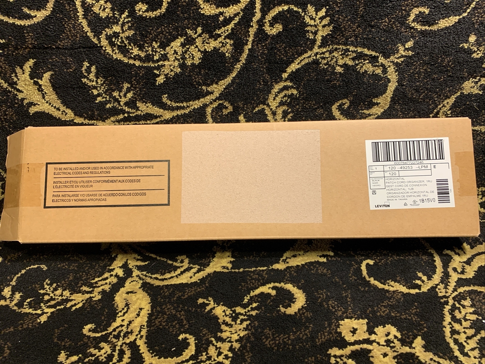 Leviton 120-49253-LPM Horizontal Patch Cord Organizer