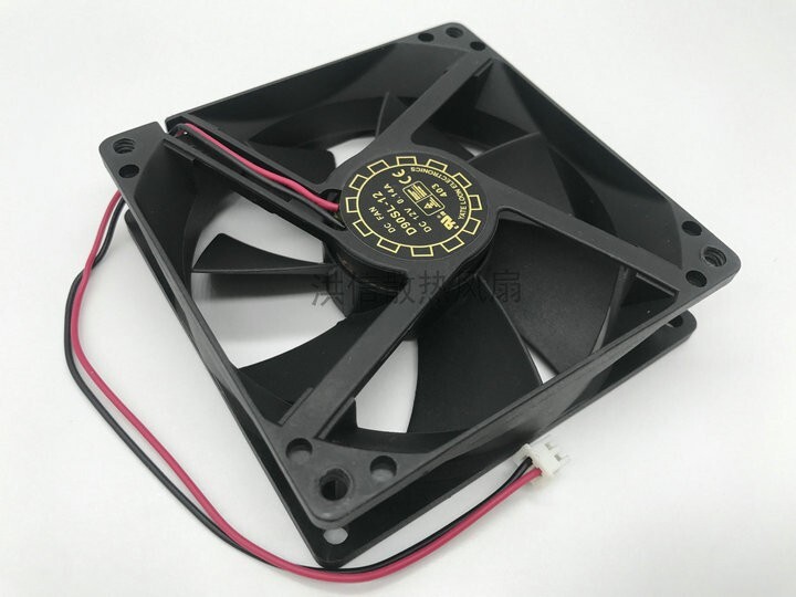 1PC chassis cooling fan 2pin   9025 D90SL-12 DC12V 0.14A 90mm