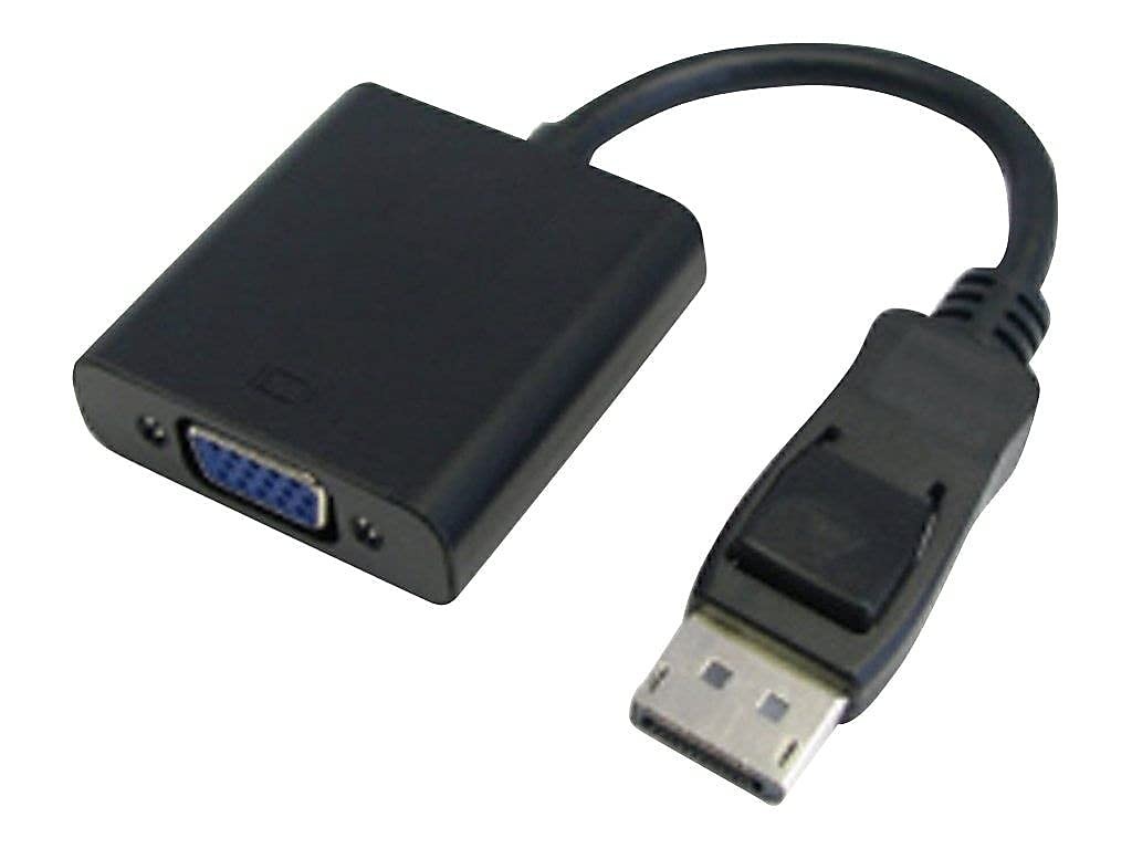 DisplayPort 10 to 20 Pin Male to 15 Pin HD DSub Female Display Adapter Black