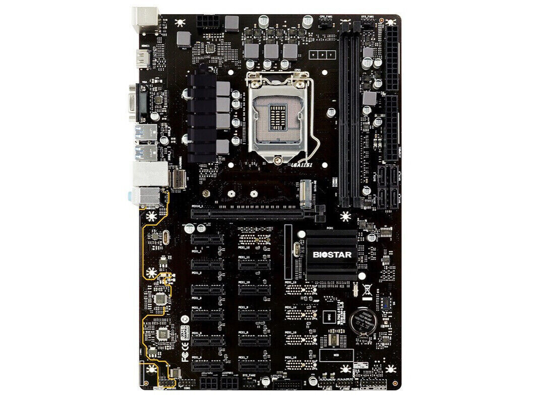BIOSTAR TB360-BTC PRO Motherboard Intel B360 LGA 1151 DDR4 M.2 ATX Core USB3.1