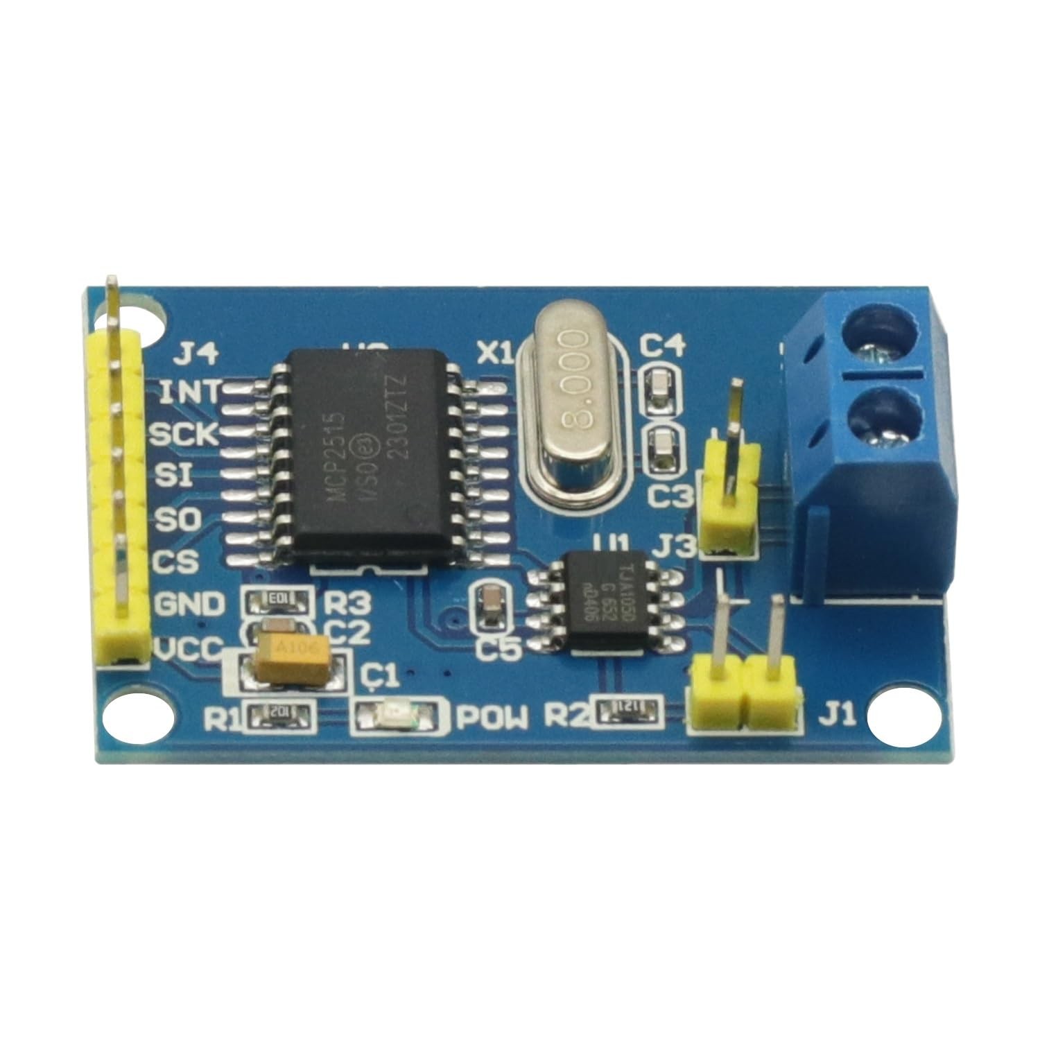 2PCS MCP2515 CAN Bus Driver Module Board TJA1050 Receiver SPI for Arduino Kit