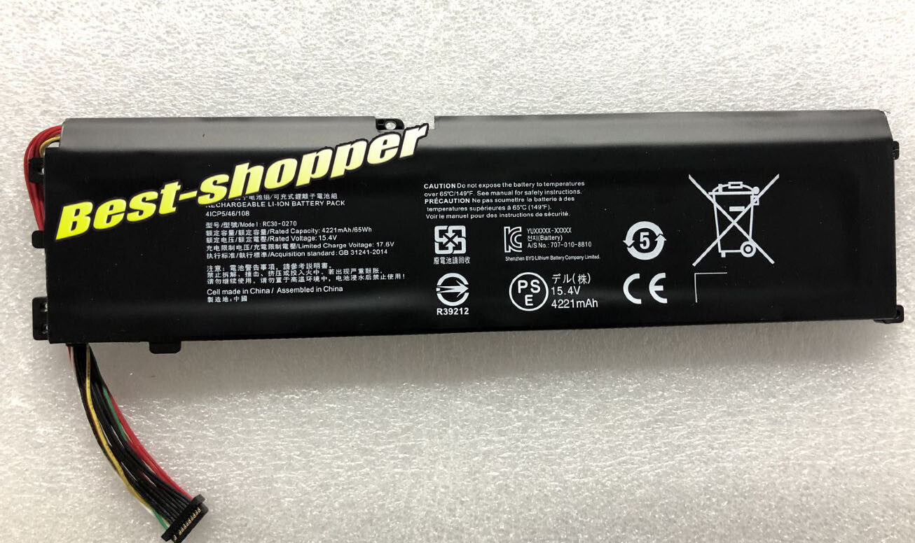 New Genuine RC30-0270 RZ09-0270 RZ09-03006 Battery For Razer Blade 15 Base 2018
