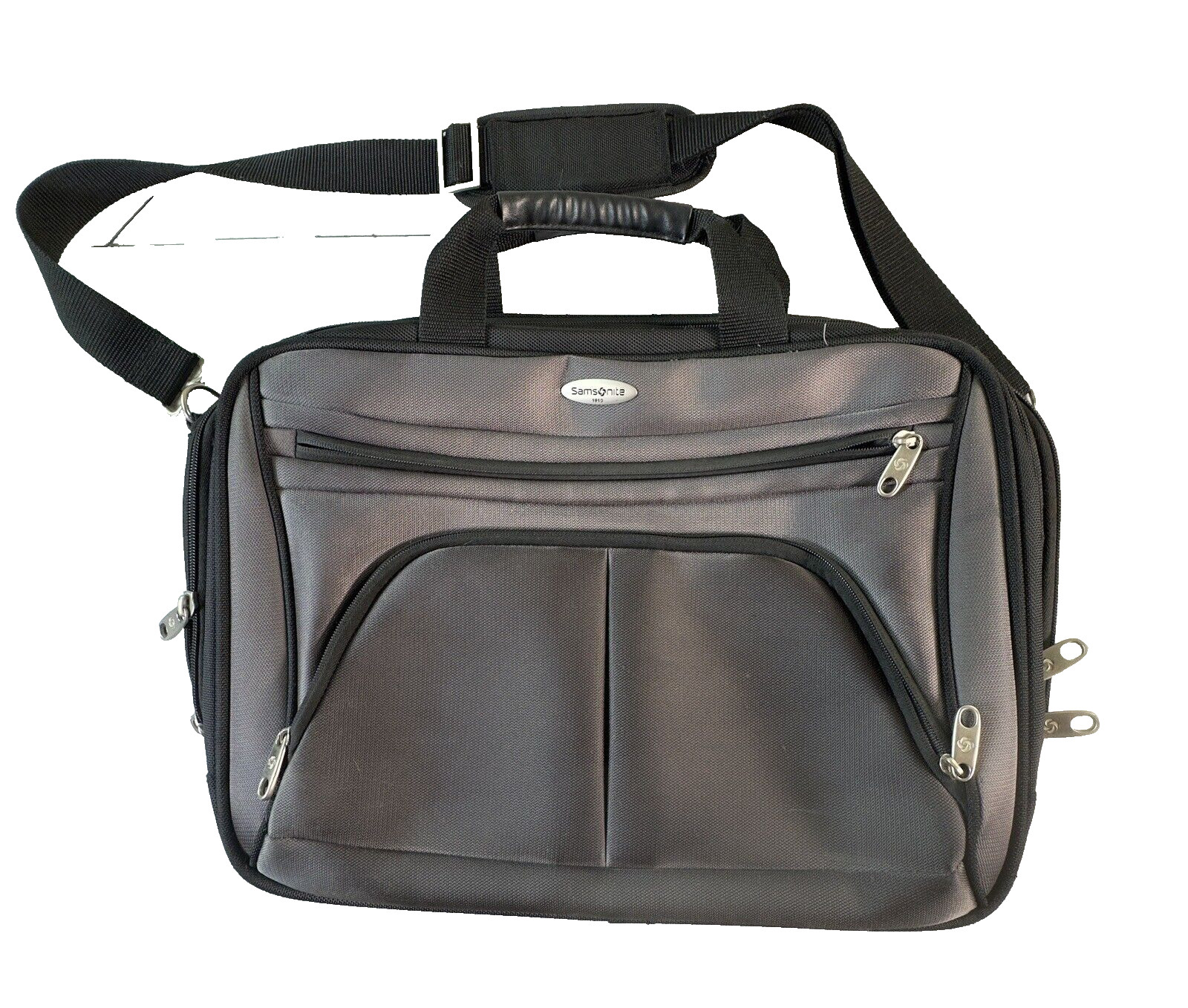 Samsonite Business Notebook Laptop Case 935538 Messenger Ballistic Nylon Gray