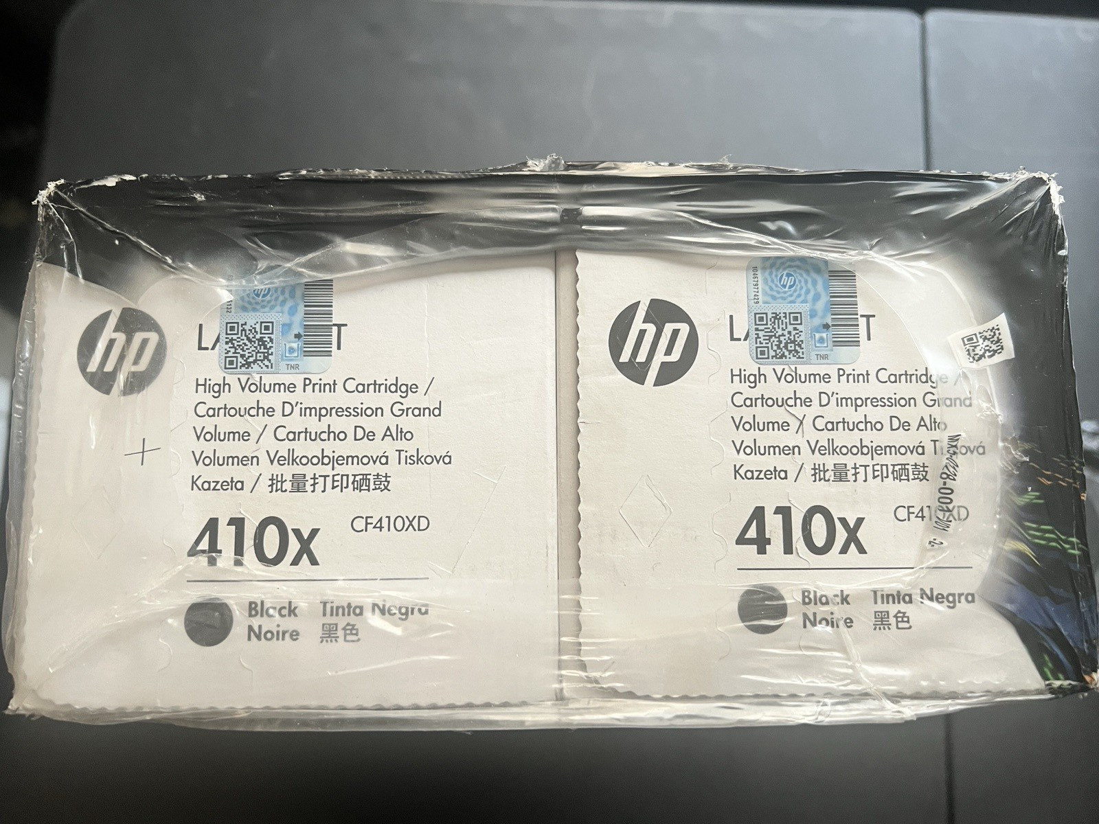 HP 410X High Yield Black Laser Toner Cartridge 2-Pack CF410XD/CF410X