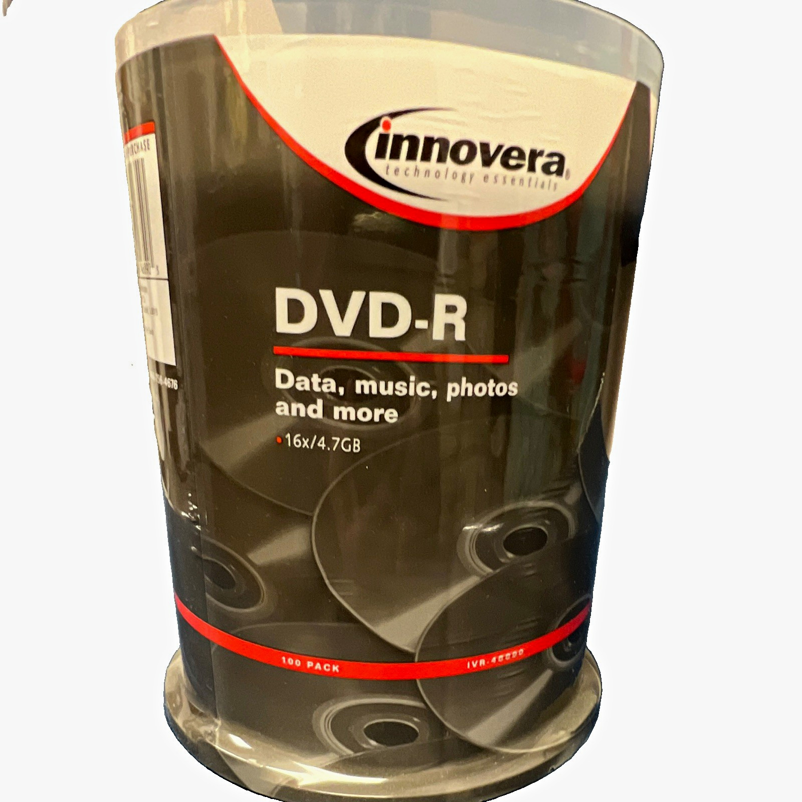 Innovera DVD-R Recordable 4.7GB 16x 100-Pack Spindle IVR-47969