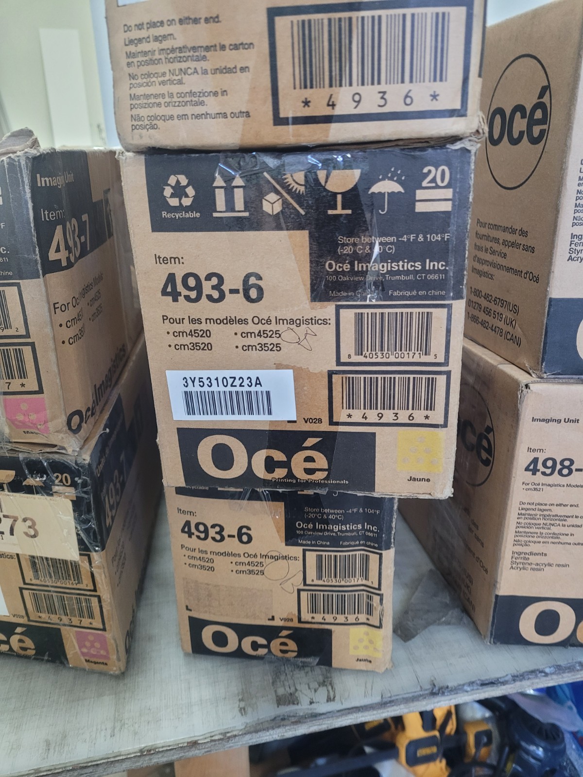 Oce 493-6 Yellow Imaging Unit CM3520 CM3520 CM4520 CM4520 Genuine New Sealed