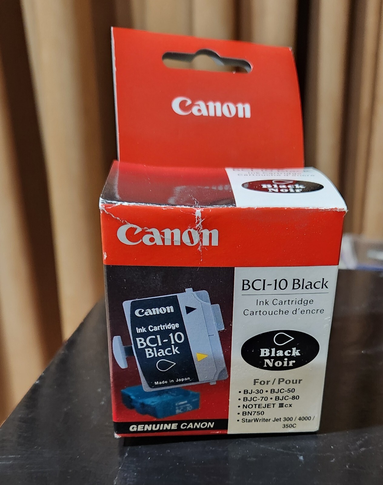Genuine Canon BCI-10 Black BJ Cartridge - BJ-30/BJC-50 - 3 in Box