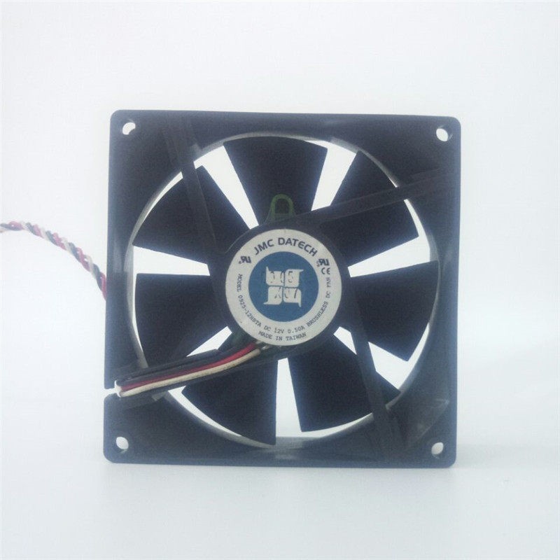 1PCS JMC DATECH 0925-12HBTA 12V 0.5A 3-wire 9 cm Thermostat-Controlled Fan