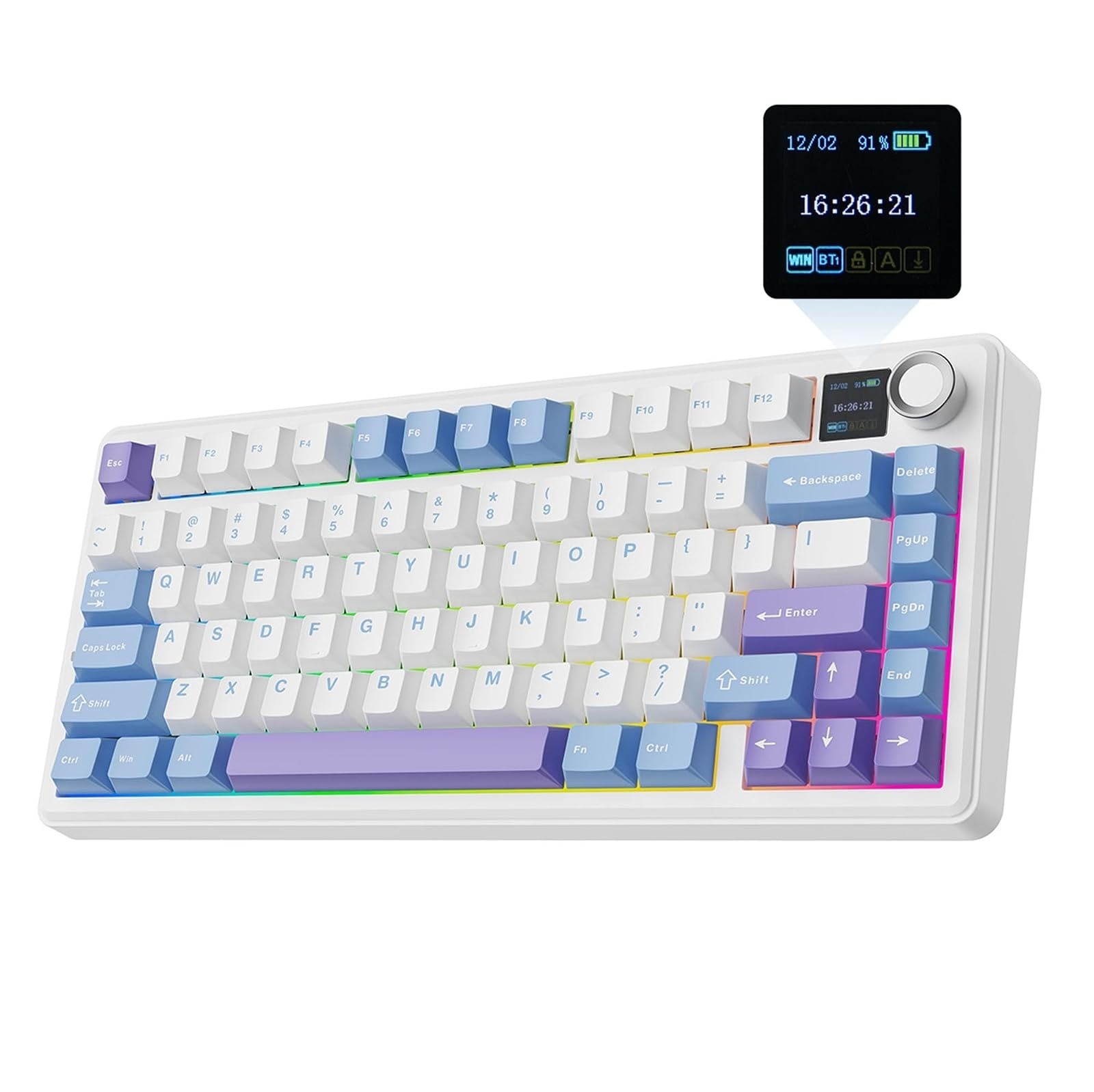 EPOMAKER X Aula F75 MAX Wireless Mechanical Keyboard 75% TFT Screen