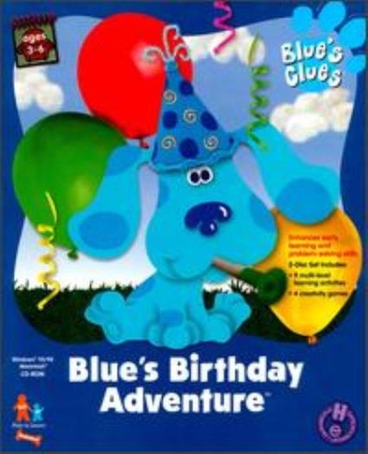 Blue's Clues: Blue's Birthday Adventure PC MAC CD party cards search gifts game