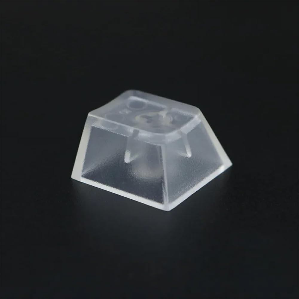 100 PCS OEM Profile Blank ABS Frosted Transparent 1U R4 Keycaps MX Switches