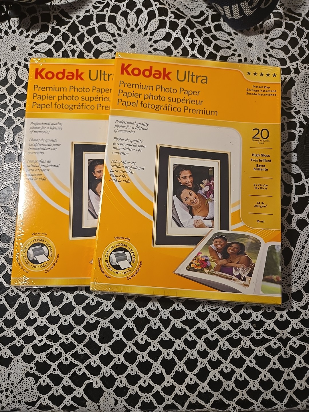 Kodak Premium Photo Paper (2) High Gloss 40 Sheets Brand New Factory Sealed
