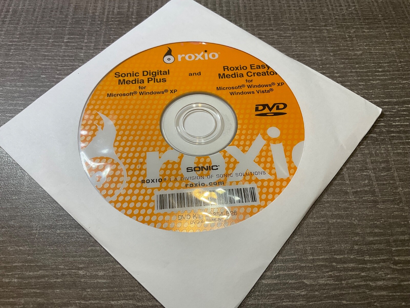 Roxio Sonic Digital Media Plus & Roxio Easy Media Creator Windows XP Vista DVD 