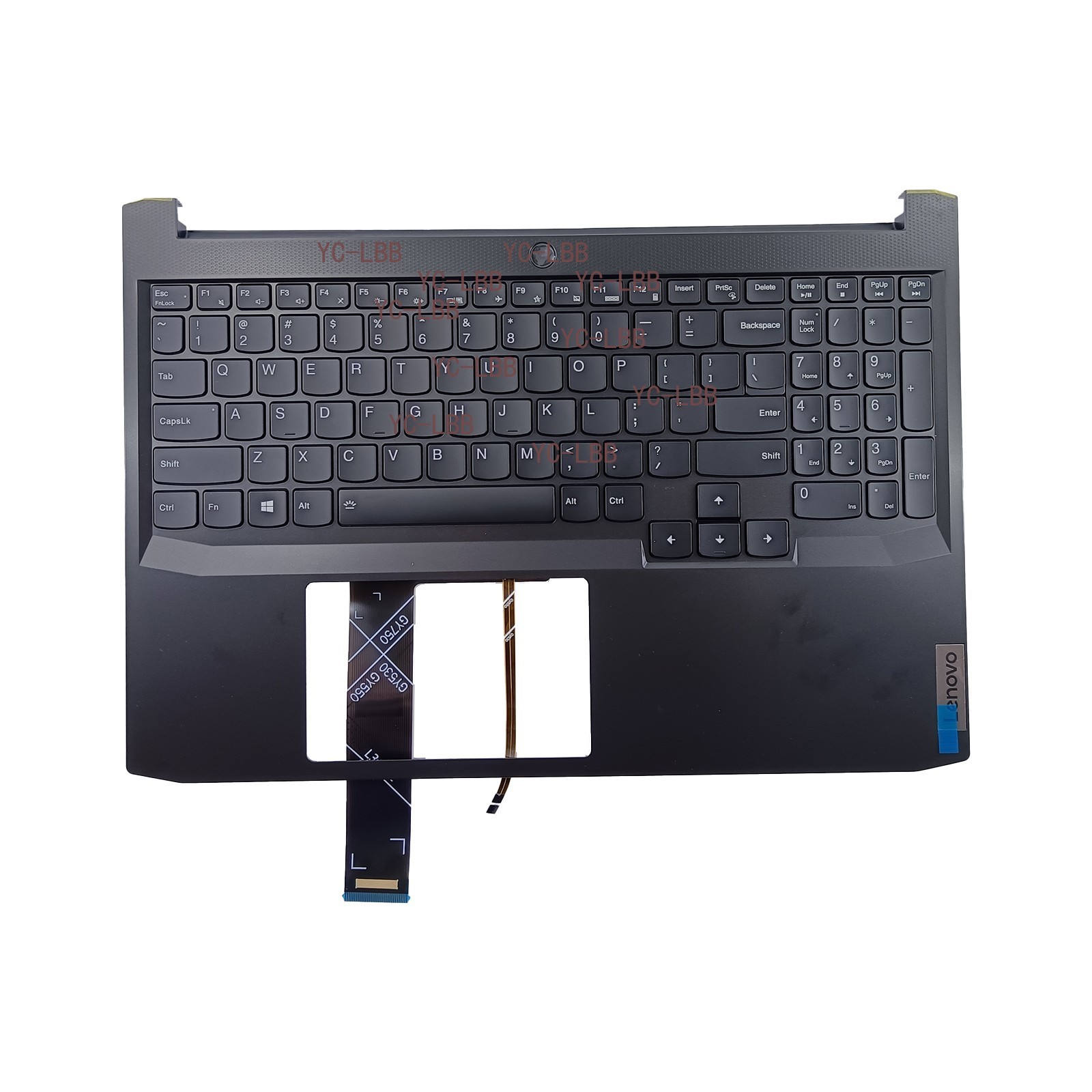 5CB1D04600 For Lenovo IdeaPad Gaming 3-15IHU6 15ACH6 Palmrest w/ keyboard black