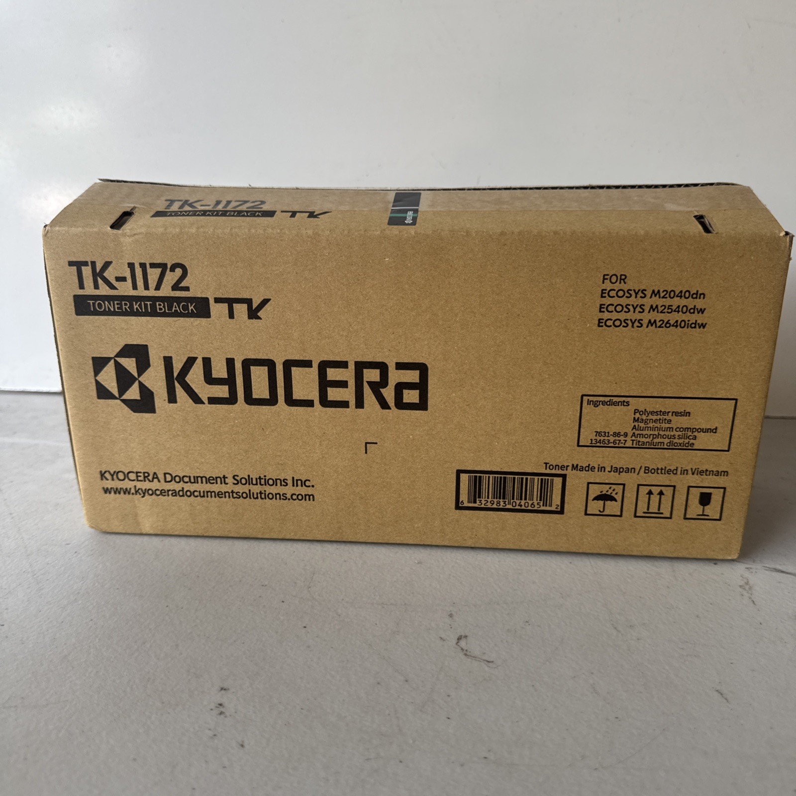 Genuine Kyocera TK-1172 Toner Cartridge Black Open Box