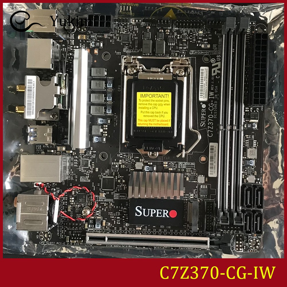 FOR Supermicro C7Z370-CG-IW LGA 1151 DDR4*2 Mini ITX Ｍotherboard Test OK